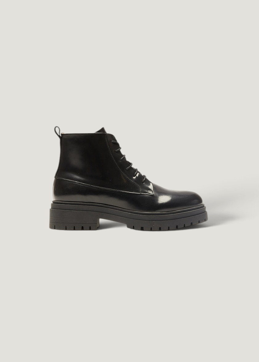Bottines en cuir certifié | noir "bérénice", Odaje ex M.Moustache, photo 3