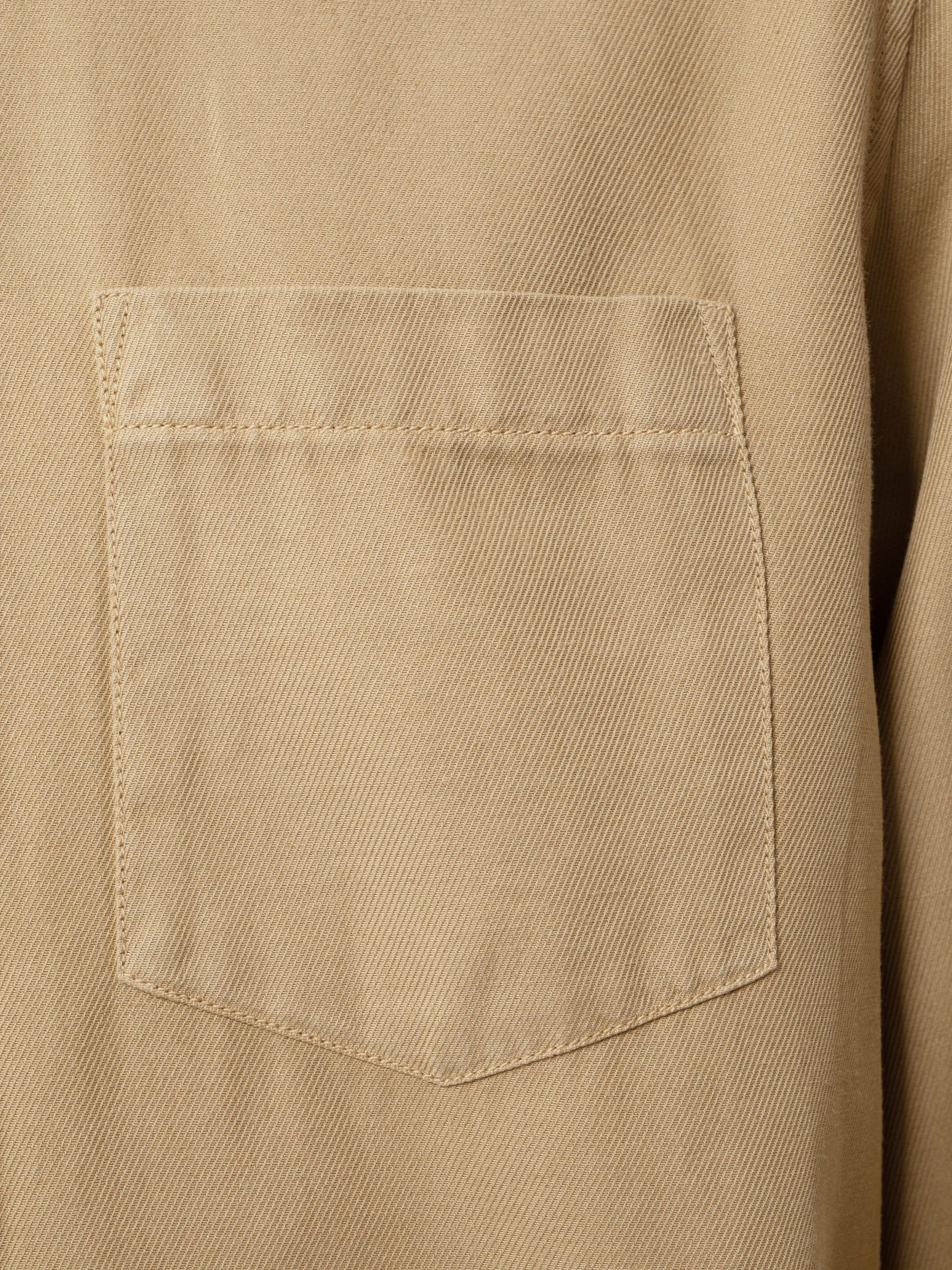 Chemise beige en twill de lyocell et coton - chuck fluid, Nudie Jeans, photo 5