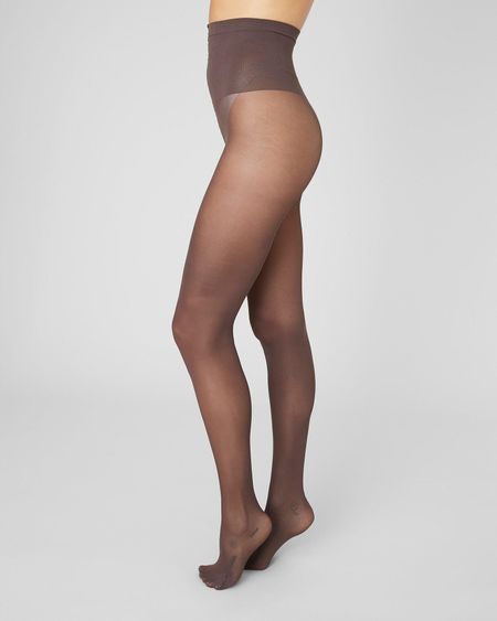 Collant en matières recyclé  | marron "svea premium tights - dark brown"