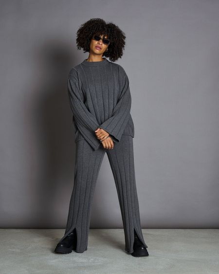 Lockerer Strickpullover aus Bio-Baumwolle | Dunkelgrau "tica dark grey", Jan'n June, Foto 2