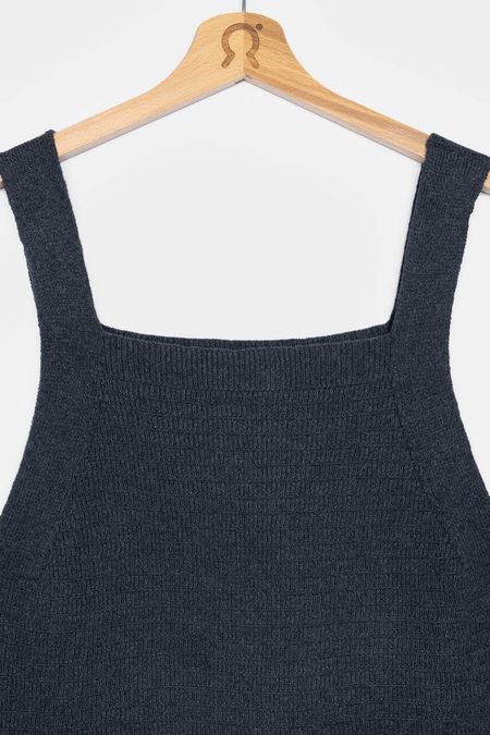 Robe en maille de coton bio et recyclé | gris "maglia donna cotone rigenerato luna", Rifò, photo 4
