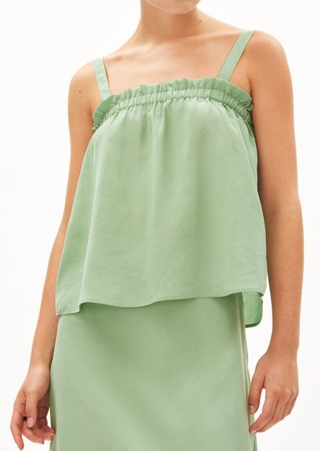 Top léger vert en tencel - haraldaa smith green