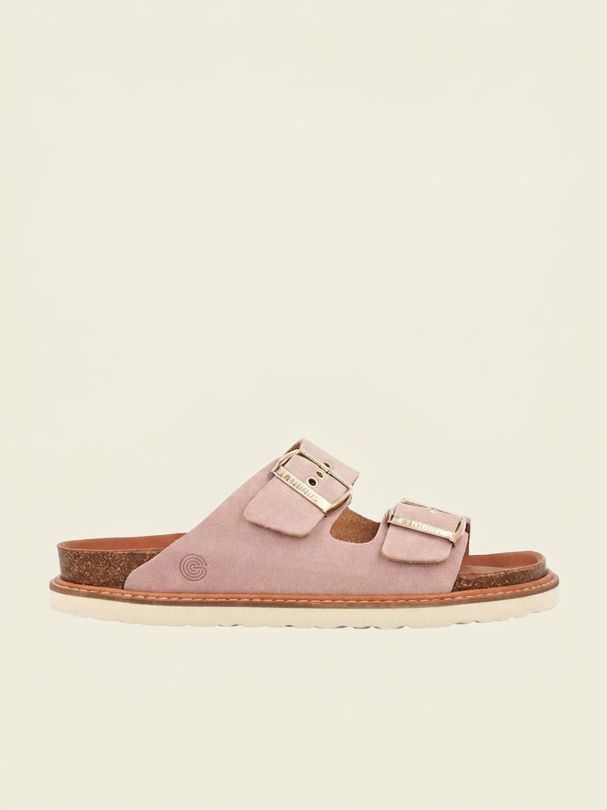 Sandales en cuir suède certifié | rose "hawaii velour rose", Genuins, photo 1
