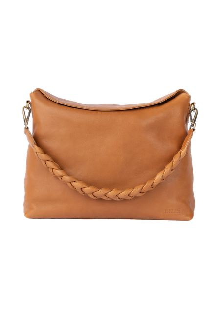 Sac en cuir certifié | camel "sienna - wild oak soft grain"