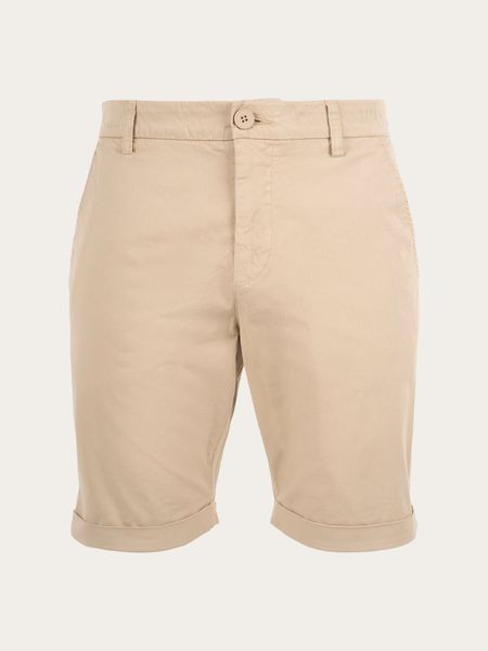 Short chino en coton bio | beige "chino poplin light feather gray", Knowledge Cotton Apparel, photo 5