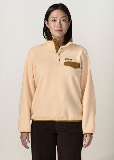 Polaire en matières recyclées | beige "W's lw synch snap-t p/o - nat" - Patagonia