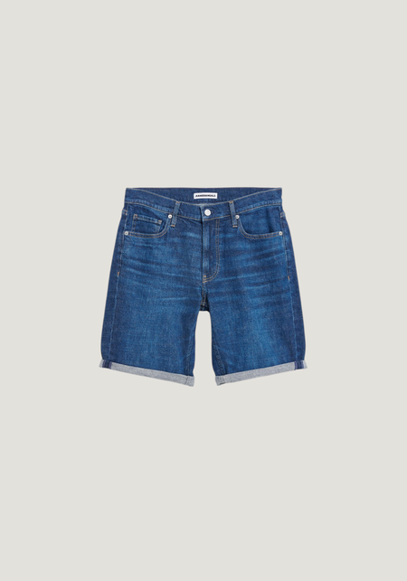 Short denim ajusté en coton bio et chanvre | brut "Naailo denim short - titania", Armedangels, photo 6