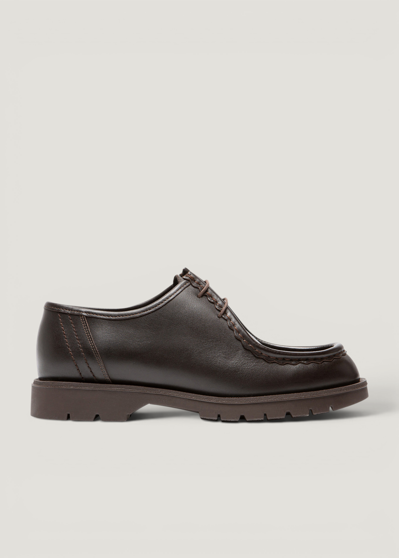 Derbies made in france en cuir certifié | marron "padror marron", Kleman, photo 1