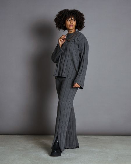 Lockerer Strickpullover aus Bio-Baumwolle | Dunkelgrau "tica dark grey", Jan'n June, Foto 4