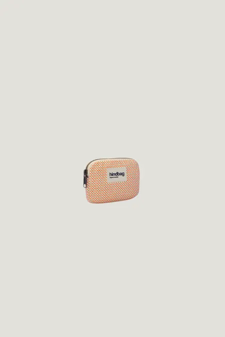 Porte-monnaie en coton bio | tressage corail "lili tressage corail" - Hindbag