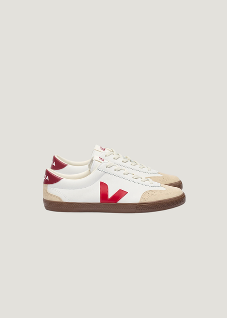 Baskets en cuir | blanc "volley - white pekin bark" - Veja
