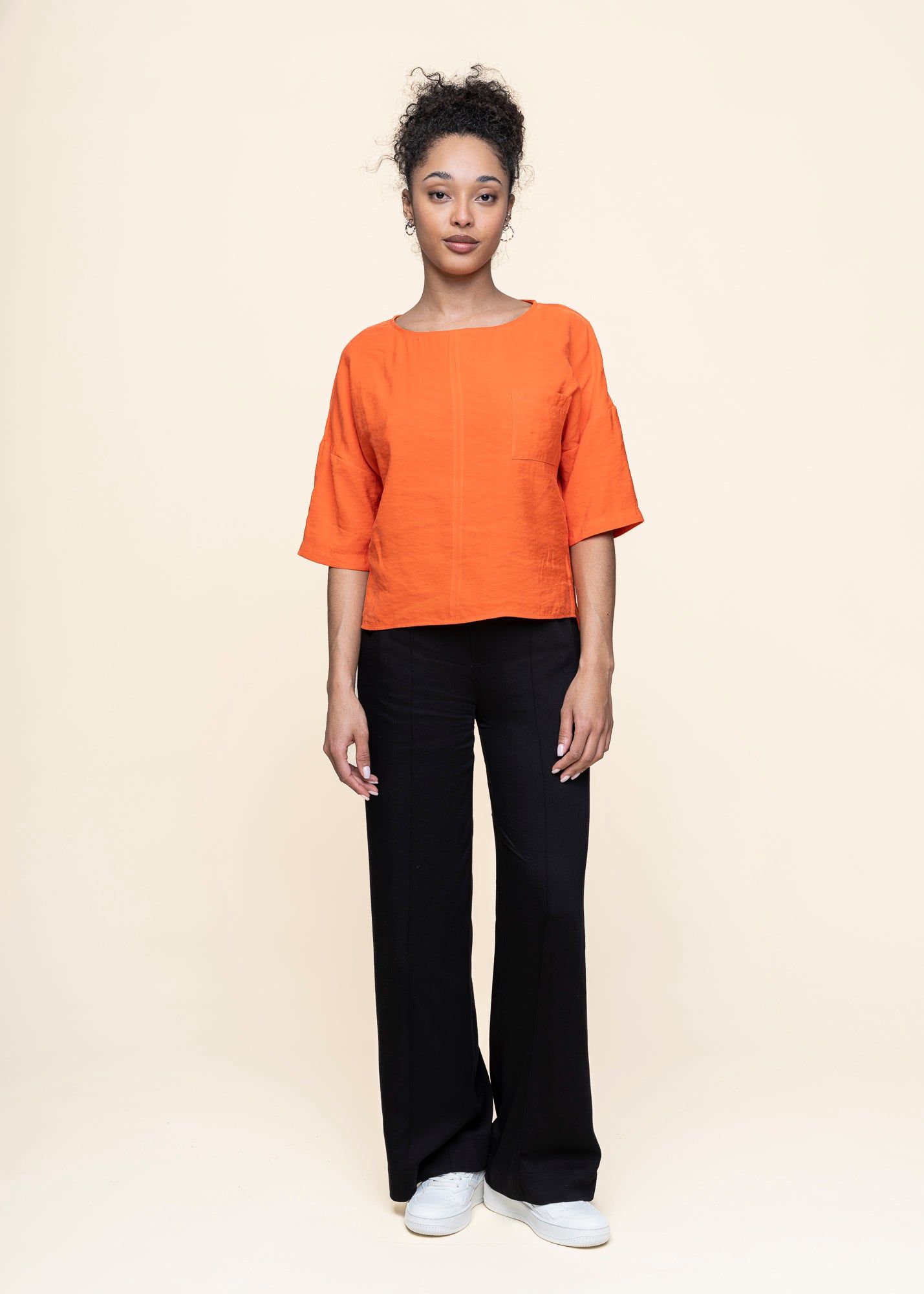 Bluse aus Tencel | Orange "maitia shirt - tile red", SKFK, Foto 3