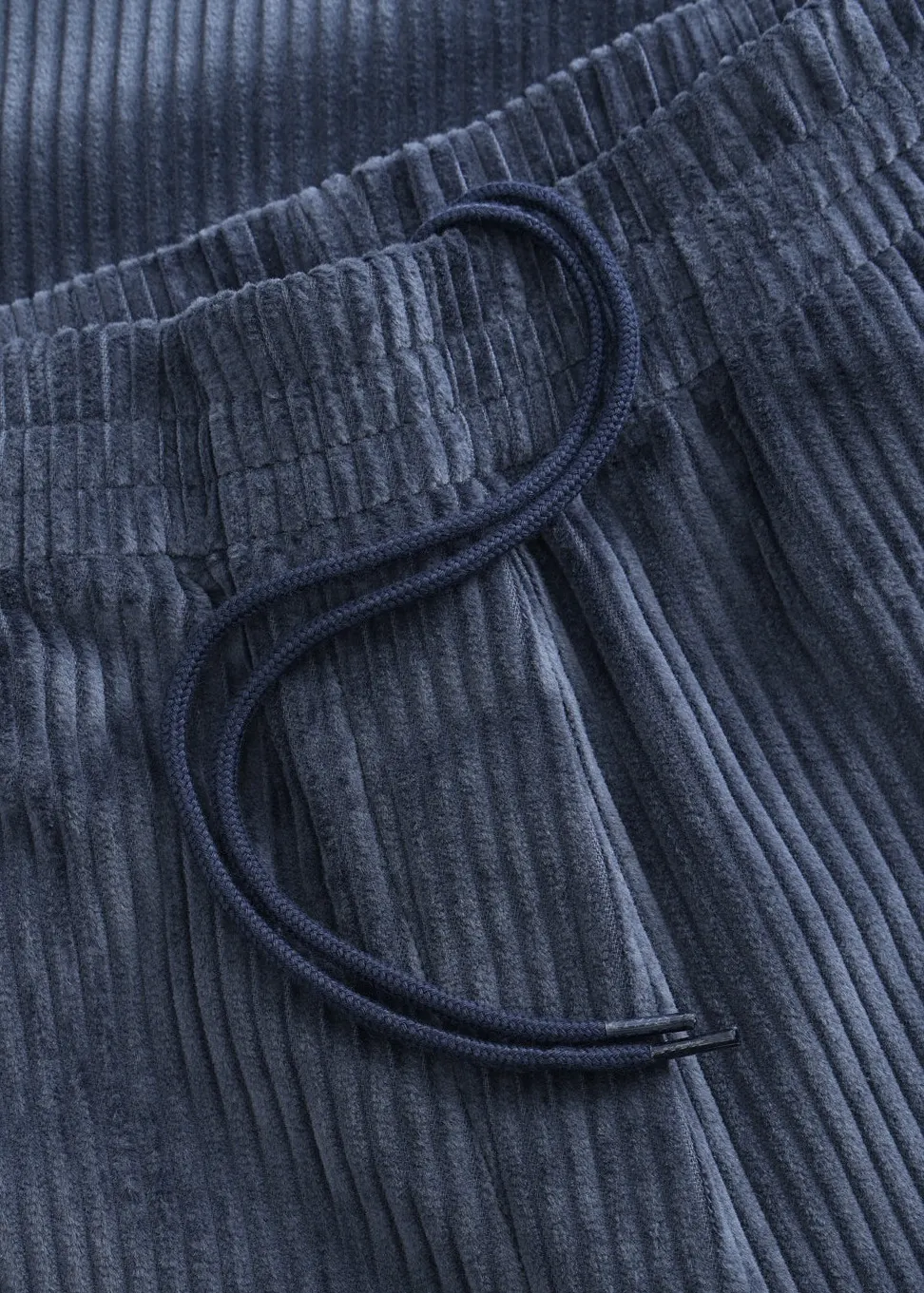 Pantalon ample velours en coton bio | bleu "Cord wide pant - ash blue", Rotholz, photo 5