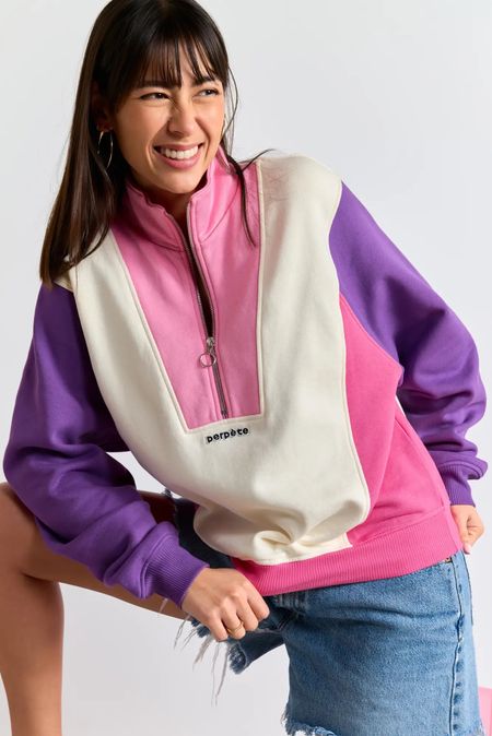 Sweat en coton bio | rose "Emma" - Perpète