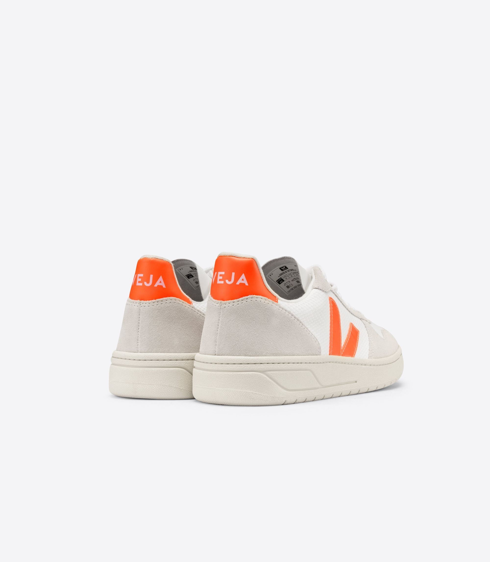 Baskets v-10 b-mesh white orange fluo, Veja, photo 3