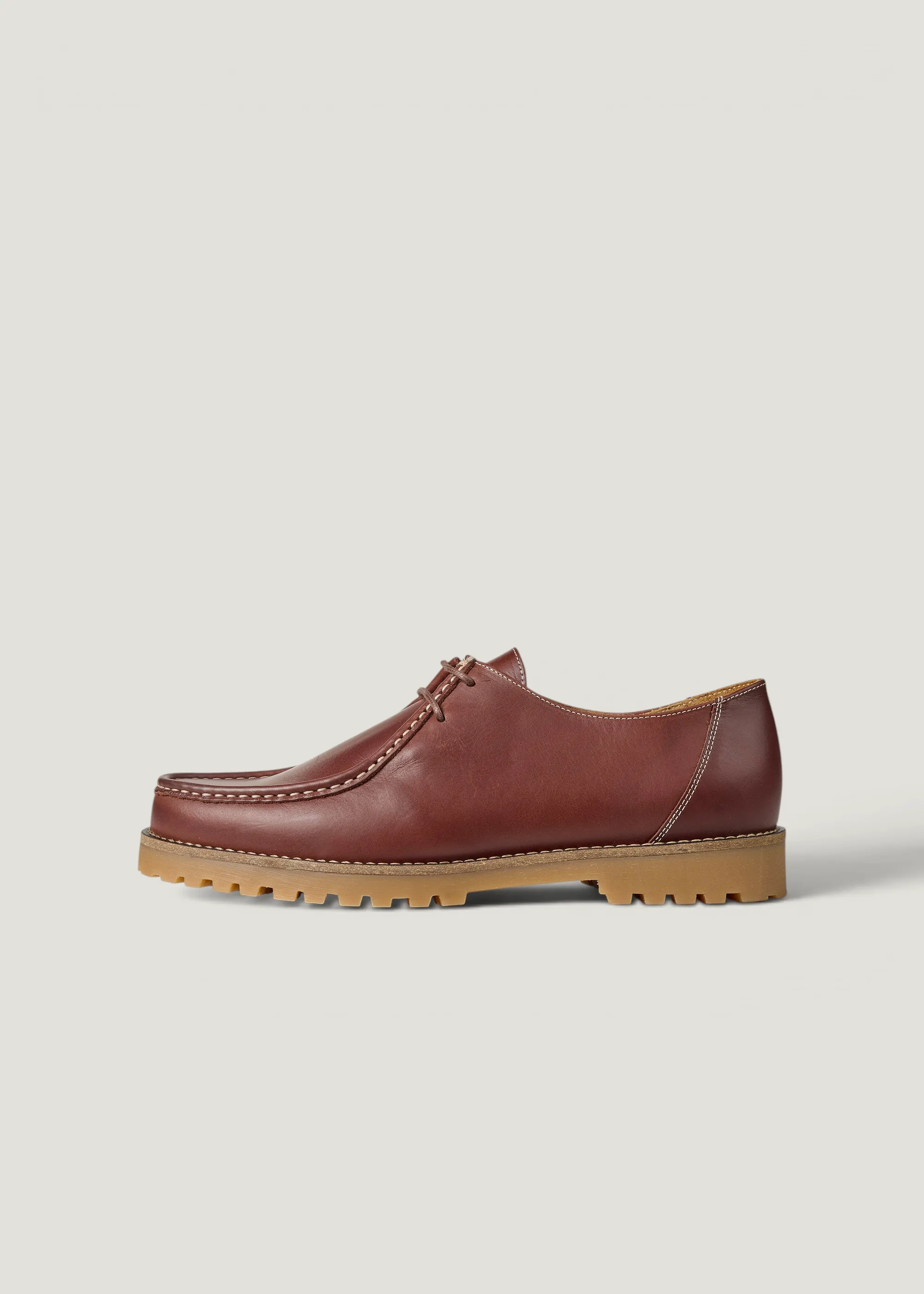 Chaussures en cuir certifié | marron "ollie moc toe - brown leather", Garment Project, photo 2