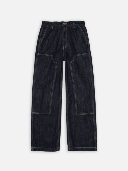 Jean en coton bio | bleu "wendy double knee denim pants - dark blue", Nudie Jeans, photo 6