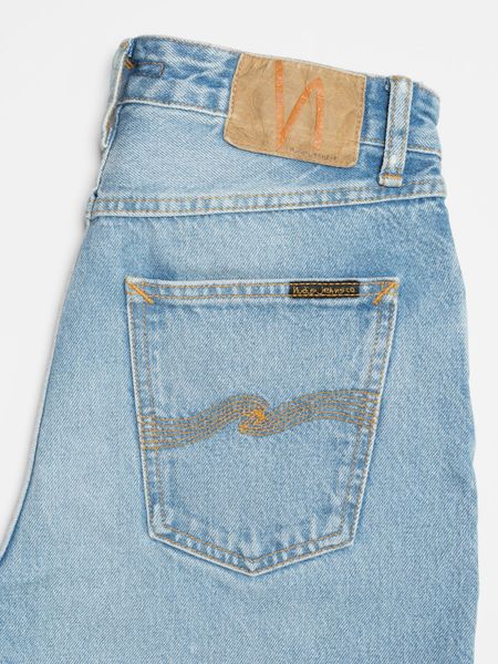 Jeans mit geradem Schnitt aus Bio-Baumwolle | blau "lofty lo blue fever", Nudie Jeans, Foto 3