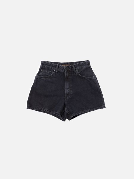 Short en jean de coton bio | noir "maeve denim shorts smooth black"