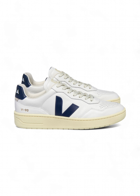 Baskets en cuir o.t. | blanc "v-90 o.t leather extra white nautico - Veja