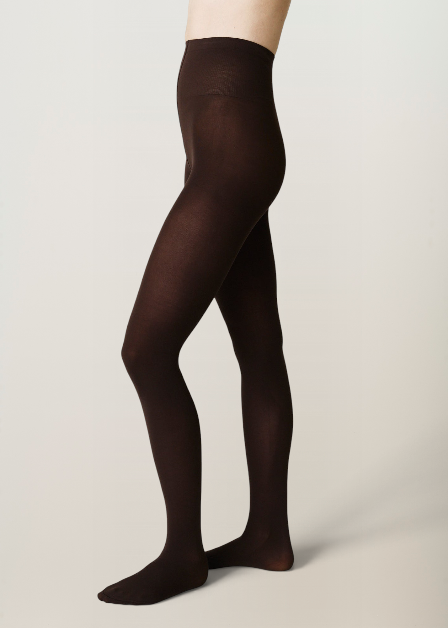 Collants en matières recyclées | dark brown "olivia premium tights", Swedish Stockings, photo 1