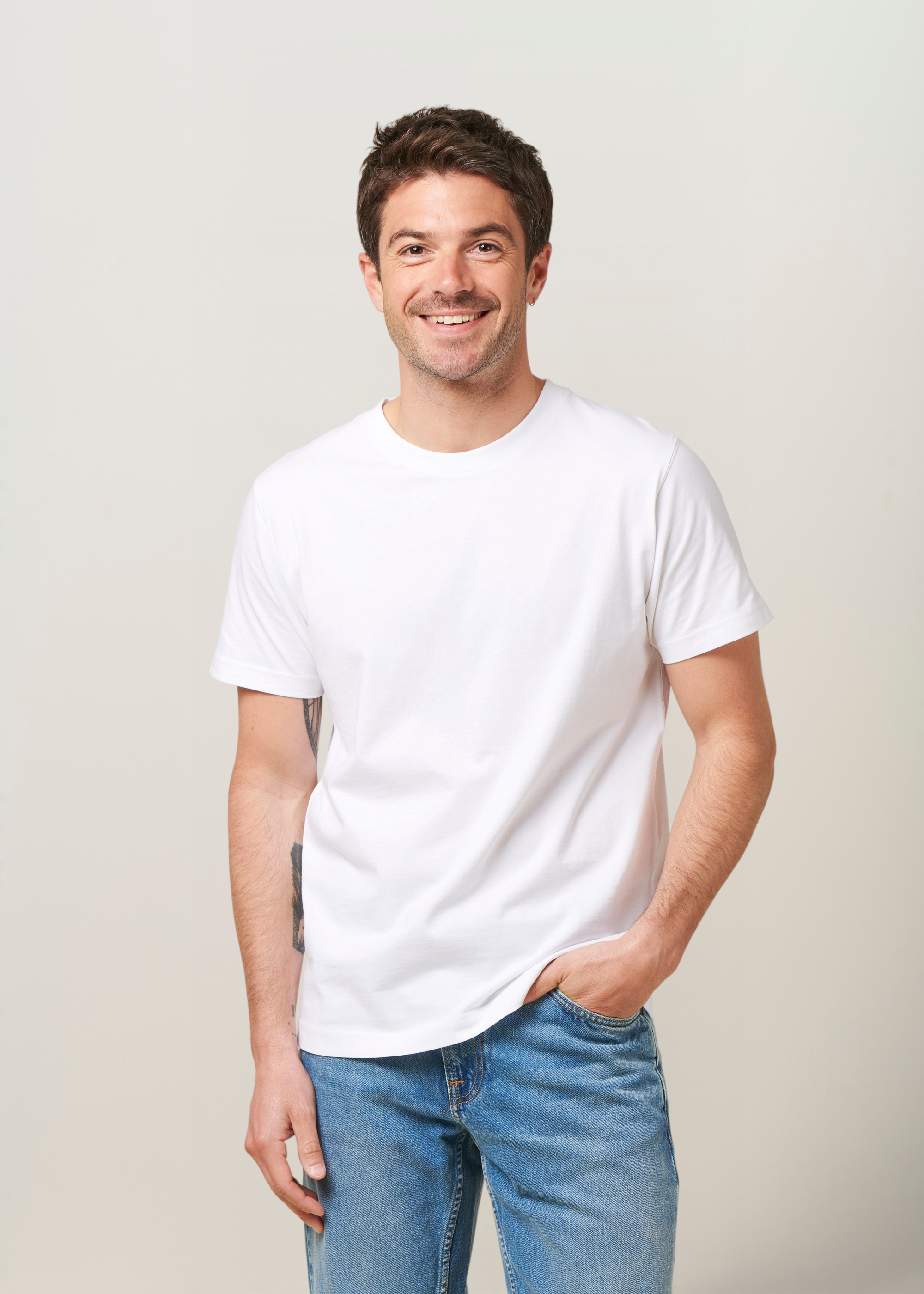 T-shirt en coton bio | blanc, WeDressFair, photo 3