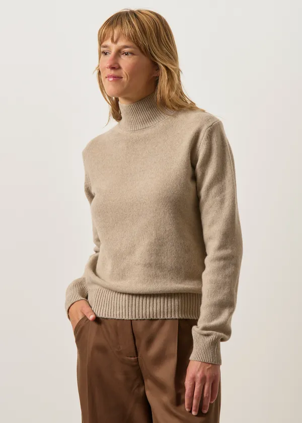 Pull en cachemire recyclé | beige "ada - beige sabbia", Rifò