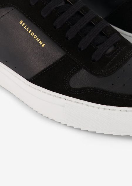 Baskets en cuir certifié | noires "b0 black", Belledonne Paris, photo 4