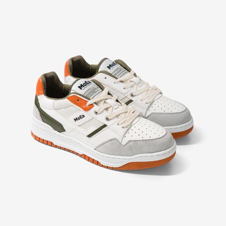Baskets vegan en matière végétale | vert et orange "gen2 orange x cactus"