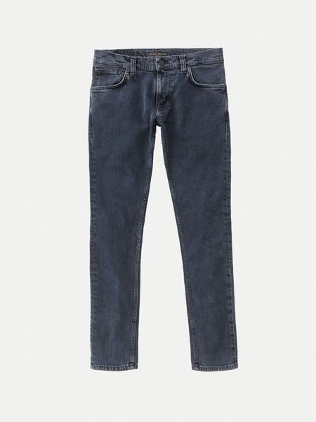 Jean skinny bleu foncé en coton bio - tight terry black ocean, Nudie Jeans, photo 7