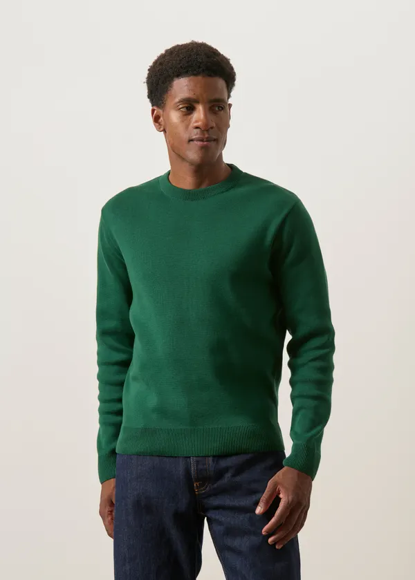 Pull en coton bio |  vert forêt, WeDressFair