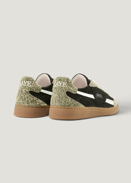 Sneaker aus zertifiziertem Leder | Grün und Beige "M70 soul", SAYE, Foto 4