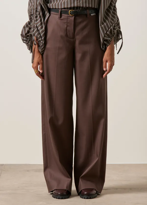 Pantalon ample en tencel | marron "Leandraa pant - claystone", Armedangels
