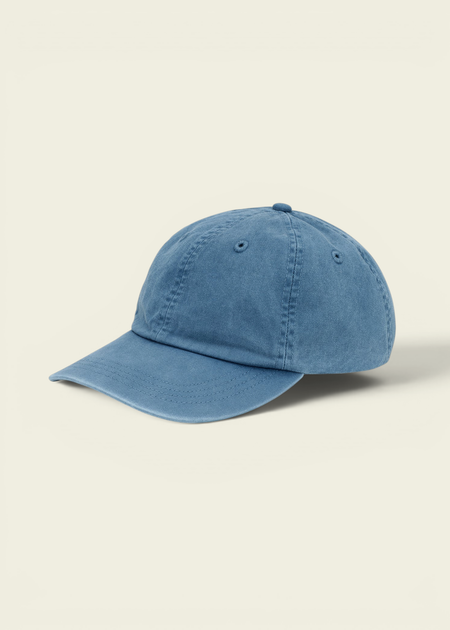 Casquette en coton bio | bleu "cap - faded indigo"