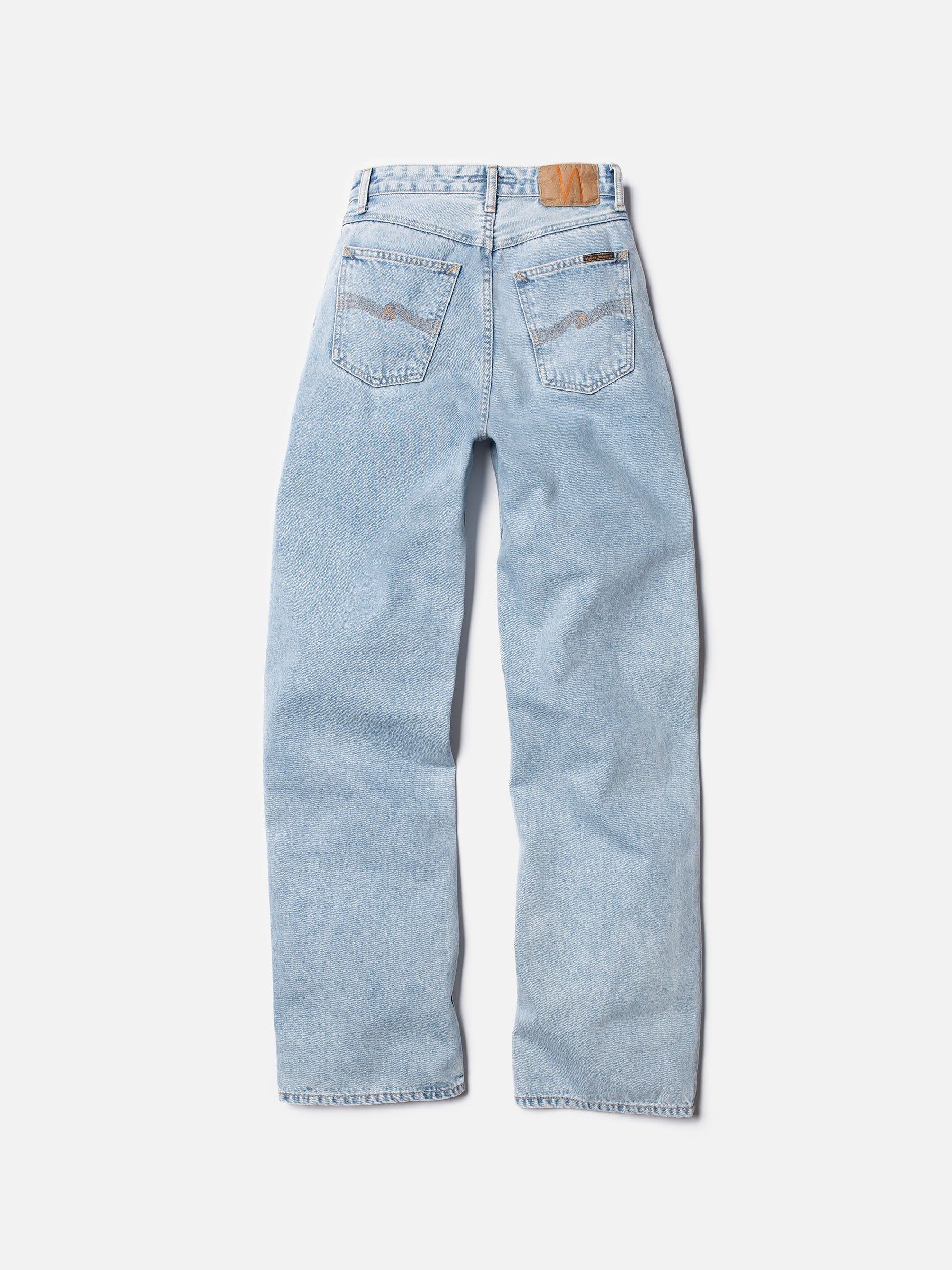 Jean ample bleu clair en coton bio - clean eileen sunny blue, Nudie Jeans, photo 8