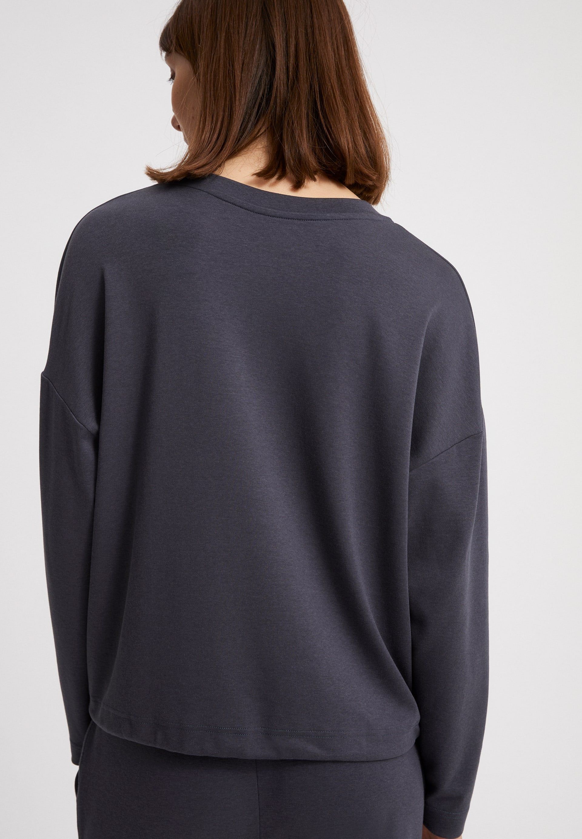 Sweat léger bleu nuit en tencel et coton bio - mailaa indigo, Armedangels, photo 4