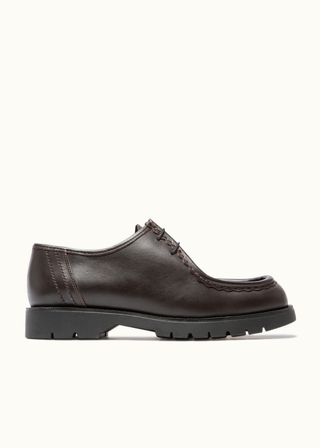 Derbies made in france en cuir certifié | marron "padror marron noir"