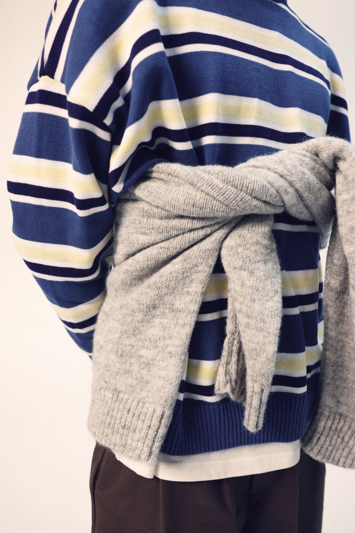 Pullover aus Bio-Baumwolle | gestreift "Jersey bright blue", NWHR, Foto 4