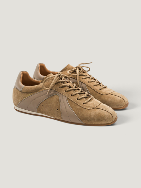 Baskets en cuir certifié | camel "B4", Belledonne Paris, photo 2