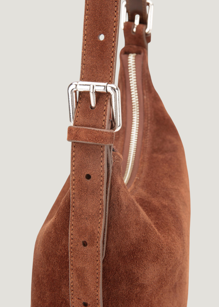 Sac à main en cuir suède certifié | marron "Bari chestnut", Vagabond, photo 5