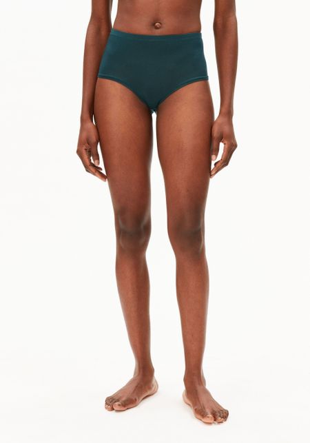 Culotte taille haute en modal | Birtaa high waist brief - teal stone - Armedangels
