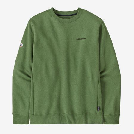 Sweat en matières recyclées | vert "fitz roy icon uprisal crew terrain green"