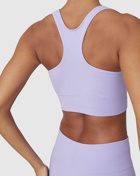 Brassière de sport en matière recyclée | lilas "wilma soft bra lavender", Swedish Stockings, photo 2