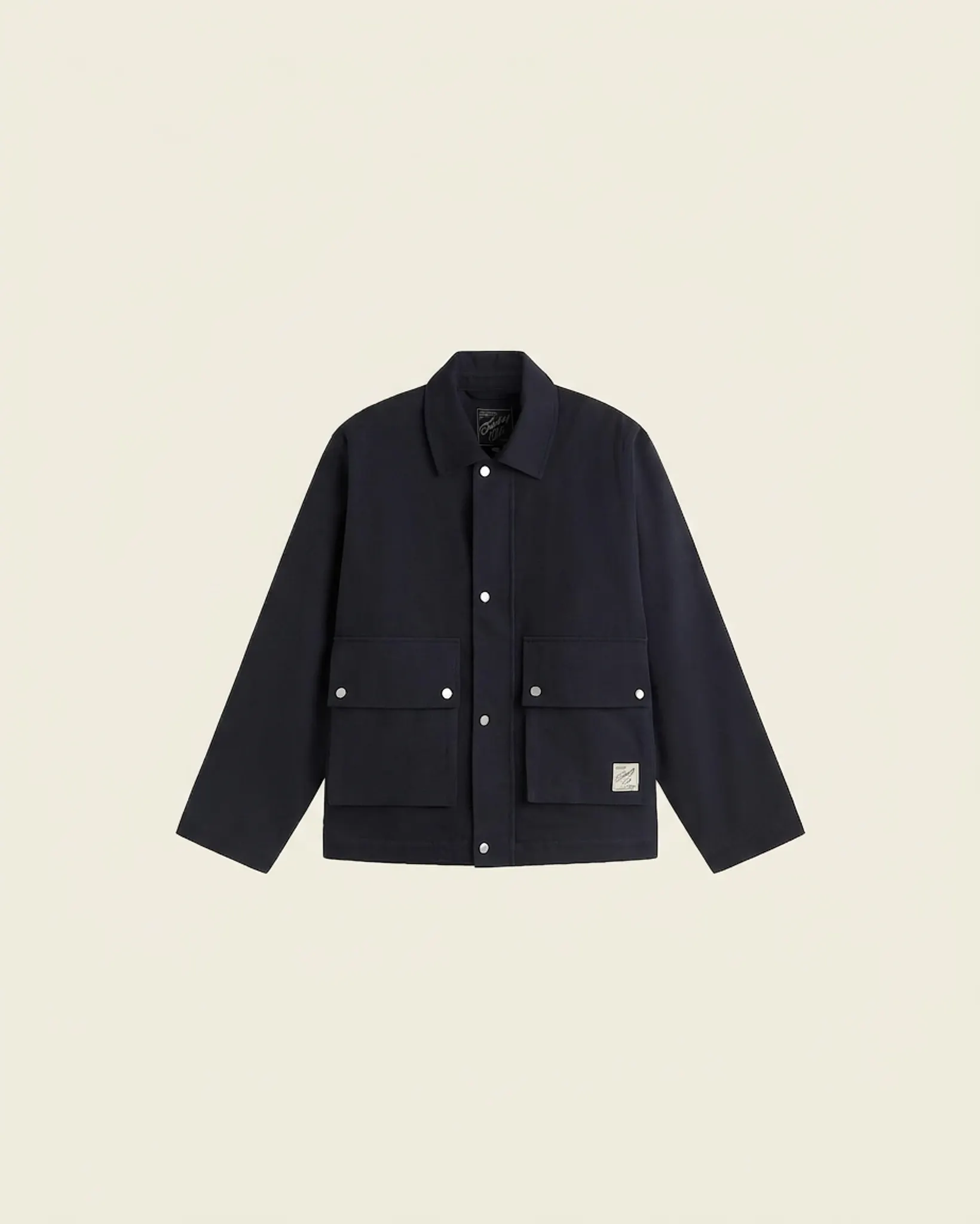 Veste en coton bio | marine "navy callum jacket", Thinking Mu, photo 4