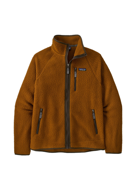 Polaire zippée en matière recyclée | marron "m's retro pile jkt shelter brown"