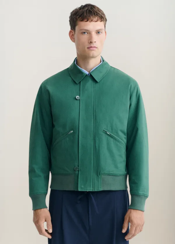 Veste en coton bio | vert "drak green amir jacket - green", Thinking Mu