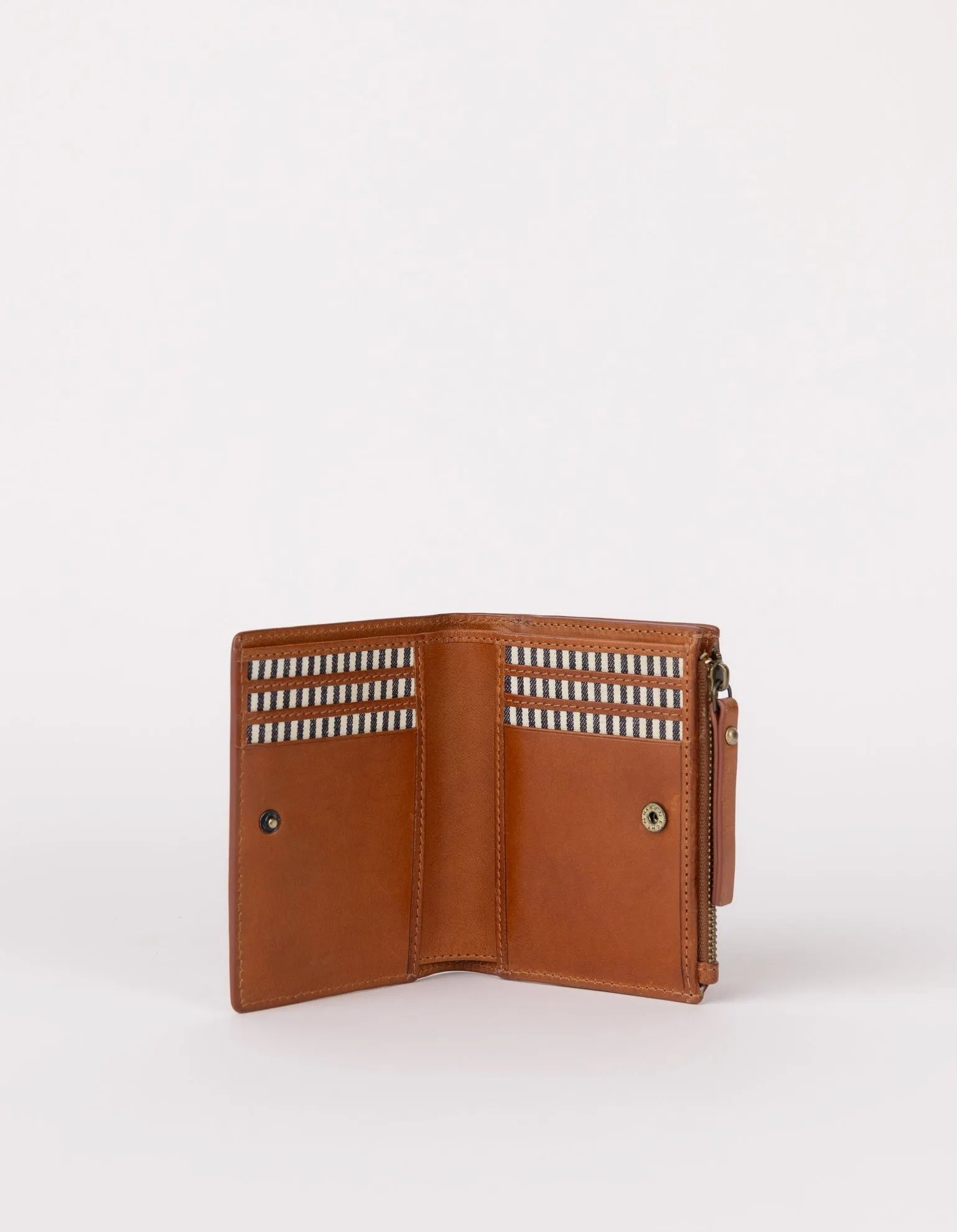 Portefeuille en cuir certifié | marron "jamie wallet - cognac classic leather ", O My Bag, photo 2