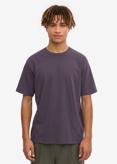 T-shirt manches courtes en coton bio | violet "faded grape"