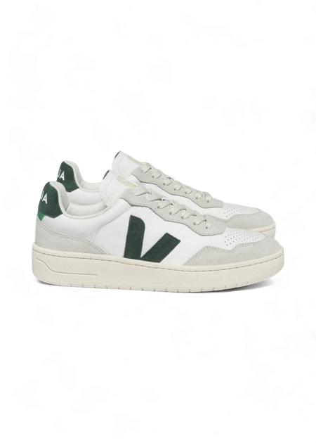 Baskets en suède et cuir certifié | blanc et vert "v-90 o.t. leath ex white cyprus"