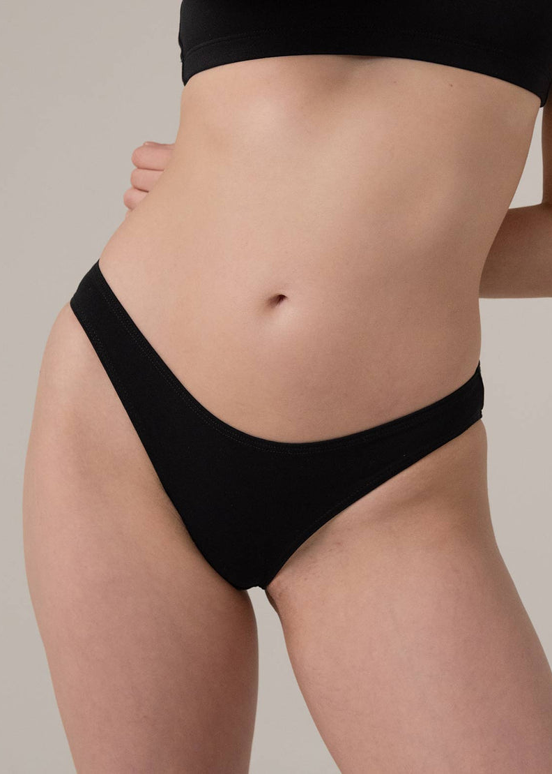 Culotte en coton bio | noir "anna noir ebène", Mina Storm, photo 2